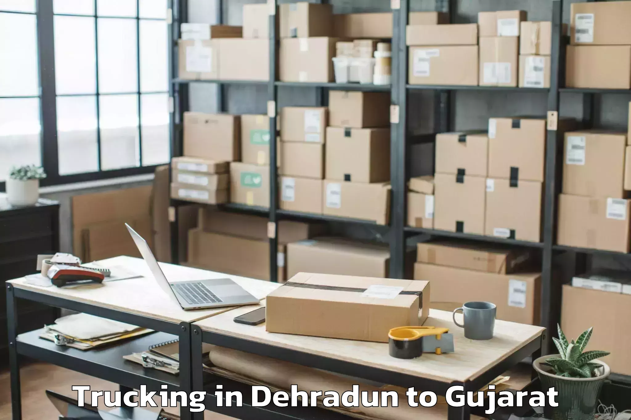 Hassle-Free Dehradun to Jhulasan Trucking